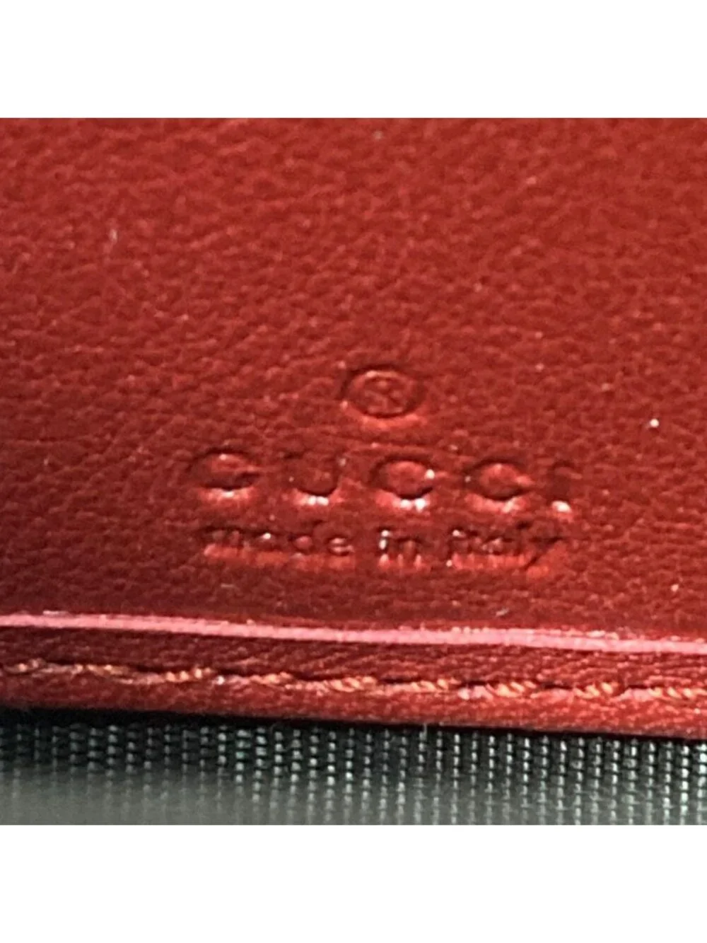 Gucci Micro Guccissima Patent Zip Around Wallet